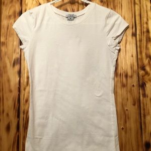 Women’s White Deb Plain Tee Size M
